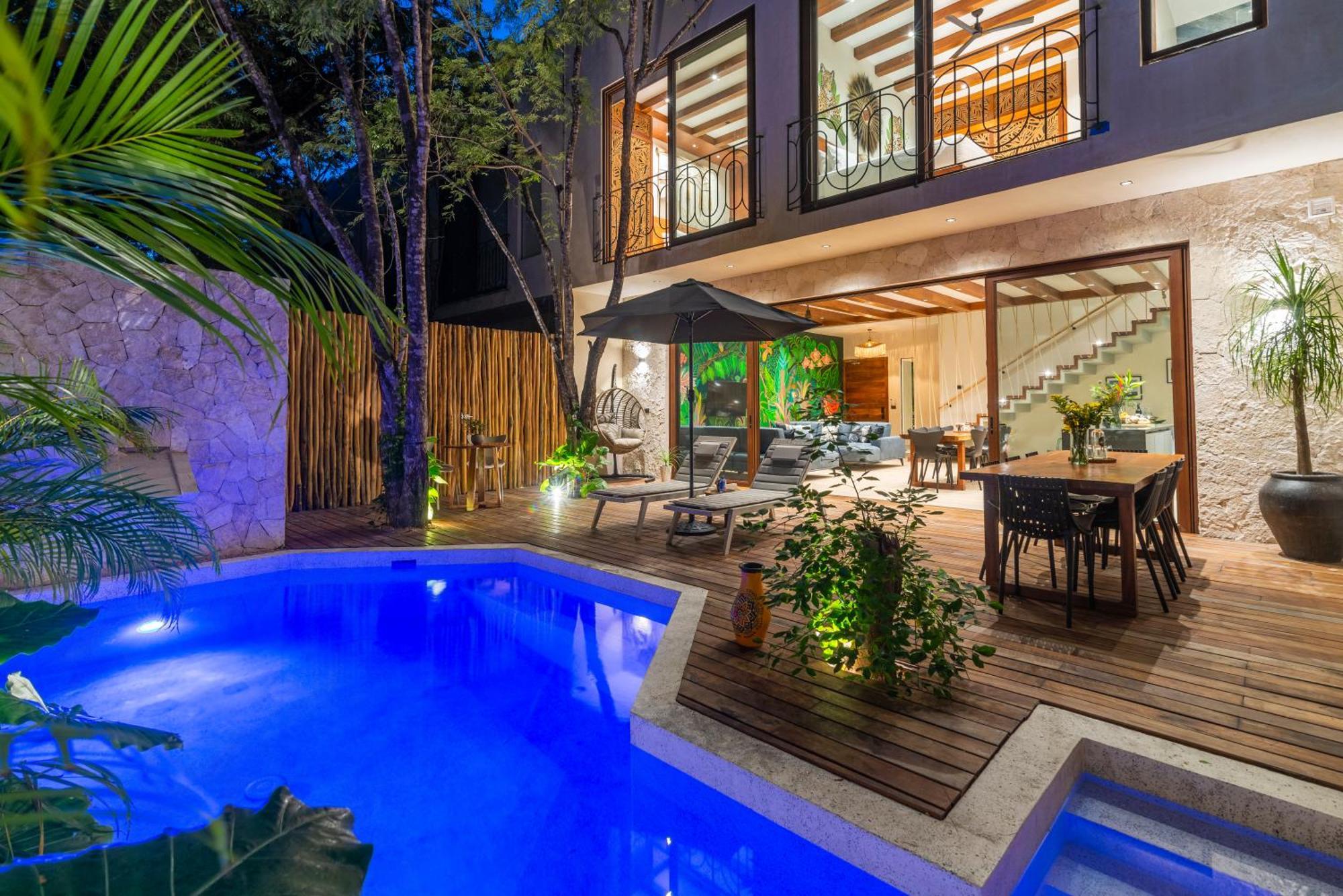 El Rey Loro - Lux 4 Bed Villa @Bluedeertulum Eksteriør bilde